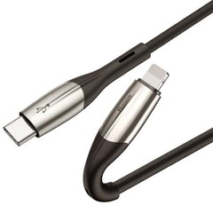 Кабель Lightning to USB-Type-C Baseus (QC 3.0) (CATLSP-01) 1 метр чорний Black фото