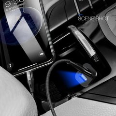 Автомобільний зарядний пристрій Usams С7 2 порту USB швидка зарядка 4.8А АЗП чорне Black (US-CC054) фото