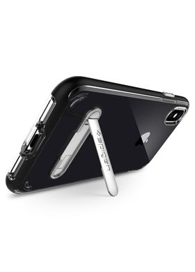 Чохол протиударний SGP A quality Crystal Hybrid з підставкою для iPhone Xs Max прозорий Black фото