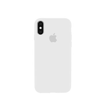 Чехол Apple Silicone case for iPhone X/XS white фото