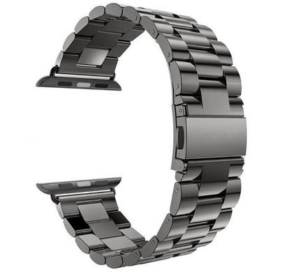 Ремешок Stainless Steel для Apple Watch 42/44mm металлический черный ARM Series 6 5 4 3 2 1 Black фото