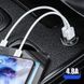Автомобільний зарядний пристрій Usams С7 2 порту USB швидка зарядка 4.8А АЗП чорне Black (US-CC054)