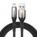 USB Cable Baseus Horizontal Lightning (with indicator lamp) (CALSP-01) Black 1m