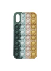 Чехол силиконовый Pop-it Case для iPhone Xr зеленый Green фото