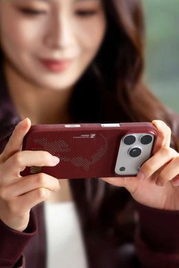 Чохол Blueo Blaze Steed Aramid Fiber Magnetic Case for iPhone 17 Pro Max Classic Red фото