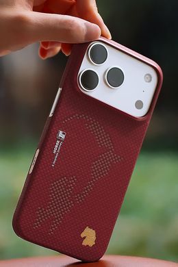Чохол Blueo Blaze Steed Aramid Fiber Magnetic Case for iPhone 17 Pro Max Classic Red фото