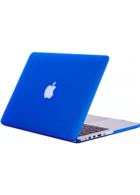 Пластиковый чехол для MacBook New Pro 13 (2016-2018) синий ARM защитный Blue фото