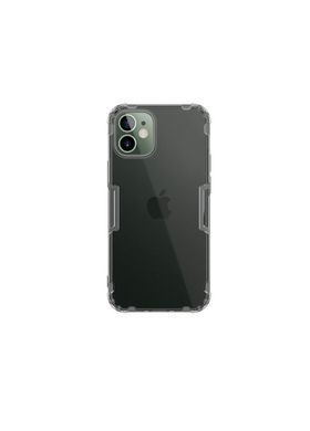 Чехол силиконовый Nillkin Nature TPU Case для iPhone 12 Mini прозрачный серый Clear Gray фото