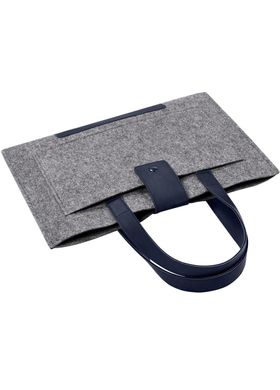 Фетровый чехол-сумка Gmakin для MacBook Air/Pro 13.3 серый с ручками (GS03) Gray фото