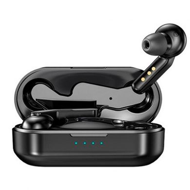 Навушники бездротові вакуумні Awei T10c Sport Bluetooth з мікрофоном чорні Black фото