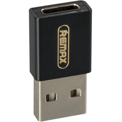 Перехідник USB to USB Type-C Remax (OR) RA-USB3 чорний Black фото