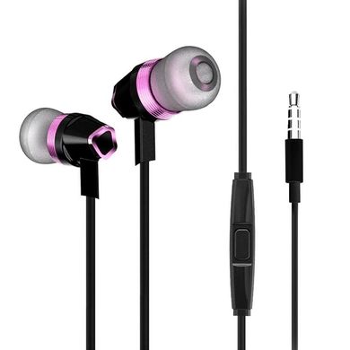 HF Hoco M4 Black/Violet + mic + button call answering фото