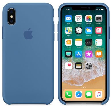 Чехол ARM Silicone Case iPhone Xs/X denim blue фото