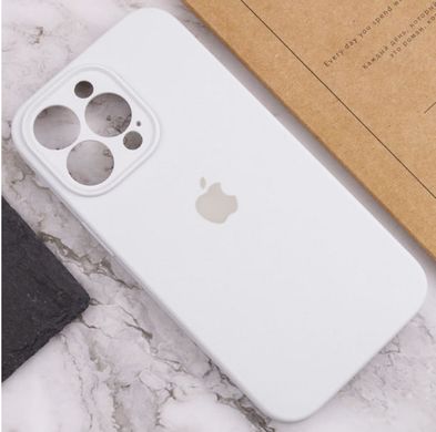 Чохол Silicone Case Full Camera Protective (AA) для Apple iPhone 15 Pro (Білий / White) фото