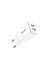 Мережевий зарядний пристрій Usams US-CC067 T13 2 порту USB швидка зарядка 2.1A СЗУ біле White фото