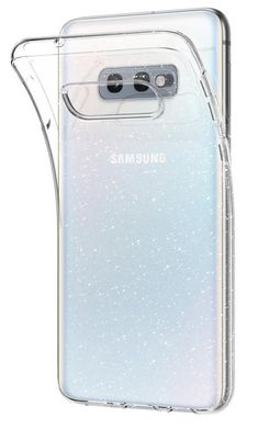 Чехол силиконовый Spigen Original Liquid Crystal Glitter для Samsung Galaxy S10e Crystal Quartz прозрачный Clear фото