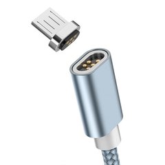 Кабель Micro-USB to USB Hoco U40A магнітний 1,2 метра сірий Grey фото