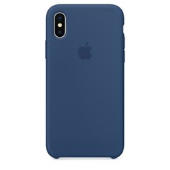Чехол силиконовый soft-touch ARM Silicone case для iPhone X/Xs синий Blue Cobalt фото