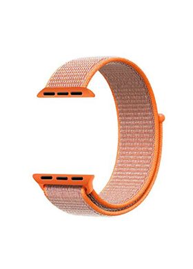 Ремешок Sport loop для Apple Watch 38/40mm нейлоновый оранжевый спортивный ARM Series 6 5 4 3 2 1 Spicy Orange фото