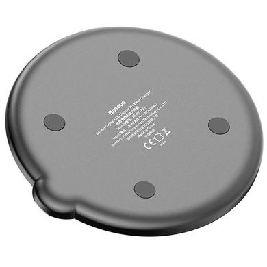 Бездротове зарядний пристрій Baseus LED Display Wireless Charger (WXSX-01) швидка зарядка 2.0A Wireless Charger БЗУ чорне Black фото