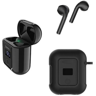 Навушники бездротові вкладиші Hoco S11 Bluetooth з мікрофоном чорні Black фото