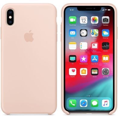 Чехол Silicone Case AAA для Apple iPhone Xs Max Pink Sand фото