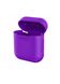 Силиконовый чехол однотонный плотный для AirPods 1/2 purple фото
