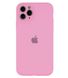 Чехол Silicone Case Full Camera Protective (AA) для Apple iPhone 12 Pro (Розовый / Light pink)