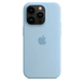 Чехол Apple Silicone case with MagSafe для iPhone 14 Pro Sky ААА