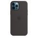 Чохол Silicone Case with Magsafe для Apple iPhone 12/12 Pro Black AAA