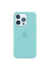 Чехол силиконовый soft-touch ARM Silicone Case для iPhone 13 Pro Max мятный Turquoise New фото