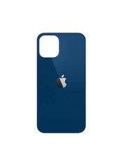 Защитное стекло для iPhone 12/12 Pro CAA глянцевое на заднюю панель синие Blue фото