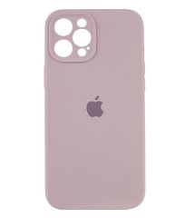 Чохол Silicone Case Full Camera Protective (AA) для Apple iPhone 12 Pro (Сірий / Lavender) фото