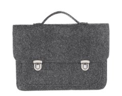 Фетровый чехол-сумка Gmakin для MacBook Air/Pro 13.3 черный с ручками (GS08) Black фото