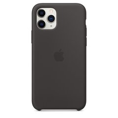 Чехол силиконовый soft-touch Apple Silicone Case для iPhone 11 Pro Max черный Black фото