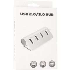 USB HUB на 4 порти USB сірий Metal 3.0A фото