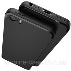 Чехол силиконовый тонкий для Iphone 5/5s/se black фото