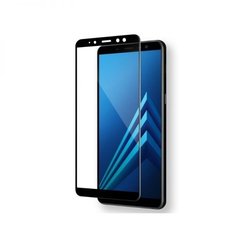Защитное стекло для Samsung A7 (2018) CAA 3D с закругленными краями черная рамка Black фото