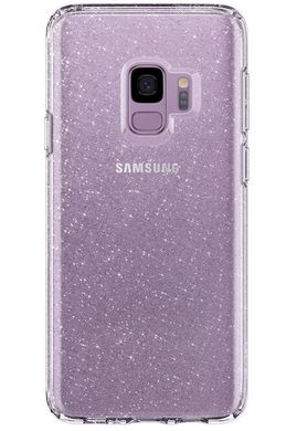 Чохол протиударний Spigen Original Liquid Crystal Glitter для Samsung Galaxy S9 силіконовий прозорий Clear фото