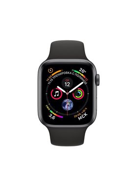 Ремешок Sport Band для Apple Watch 38/40mm силиконовый черный спортивный size(s) ARM Series 5 4 3 2 1 Black фото