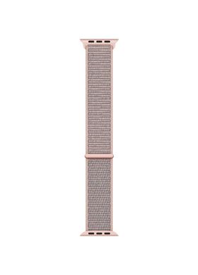 Ремінець Sport loop для Apple Watch 38 / 40mm нейлоновий рожевий спортивний ARM Series 6 5 4 3 2 1 Pink Sand фото