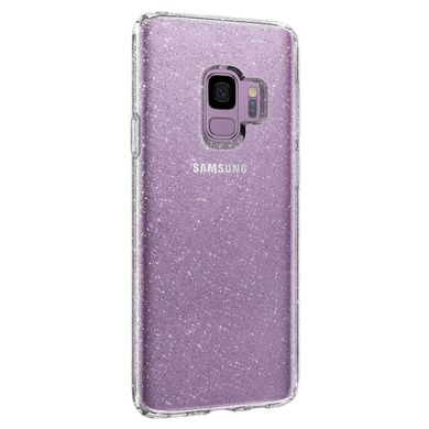 Чохол протиударний Spigen Original Liquid Crystal Glitter для Samsung Galaxy S9 силіконовий прозорий Clear фото
