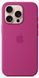 Чохол Silicone case with MagSafe для Apple iPhone 16 Pro Fuchsia AAA