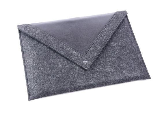 Фетровый чехол-конверт Gmakin для Macbook New Air 13 (2018-2020) серый (GM23-13New) Gray фото