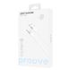 Кабель Proove Light Silicone Type-C 2.4A (1m) White