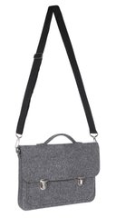 Фетровый чехол-сумка Gmakin для MacBook Air/Pro 13.3 серый с ручками (GS09) Gray фото