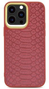 Чехол Kajsa Snake Pattern для iPhone 15 Pro Max Light Gray фото