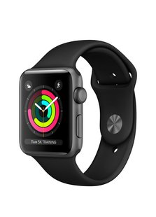 Ремешок Sport Band для Apple Watch 38/40mm силиконовый черный спортивный ARM Series 5 4 3 2 1 black фото