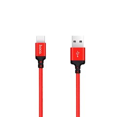 Кабель USB to USB Type-C Hoco X14 1 метр червоний + чорний Red / Black фото