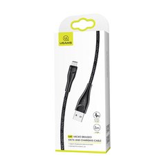 USB Cable Usams US-SJ396 Braided Data U41 MicroUSB Black 2m фото